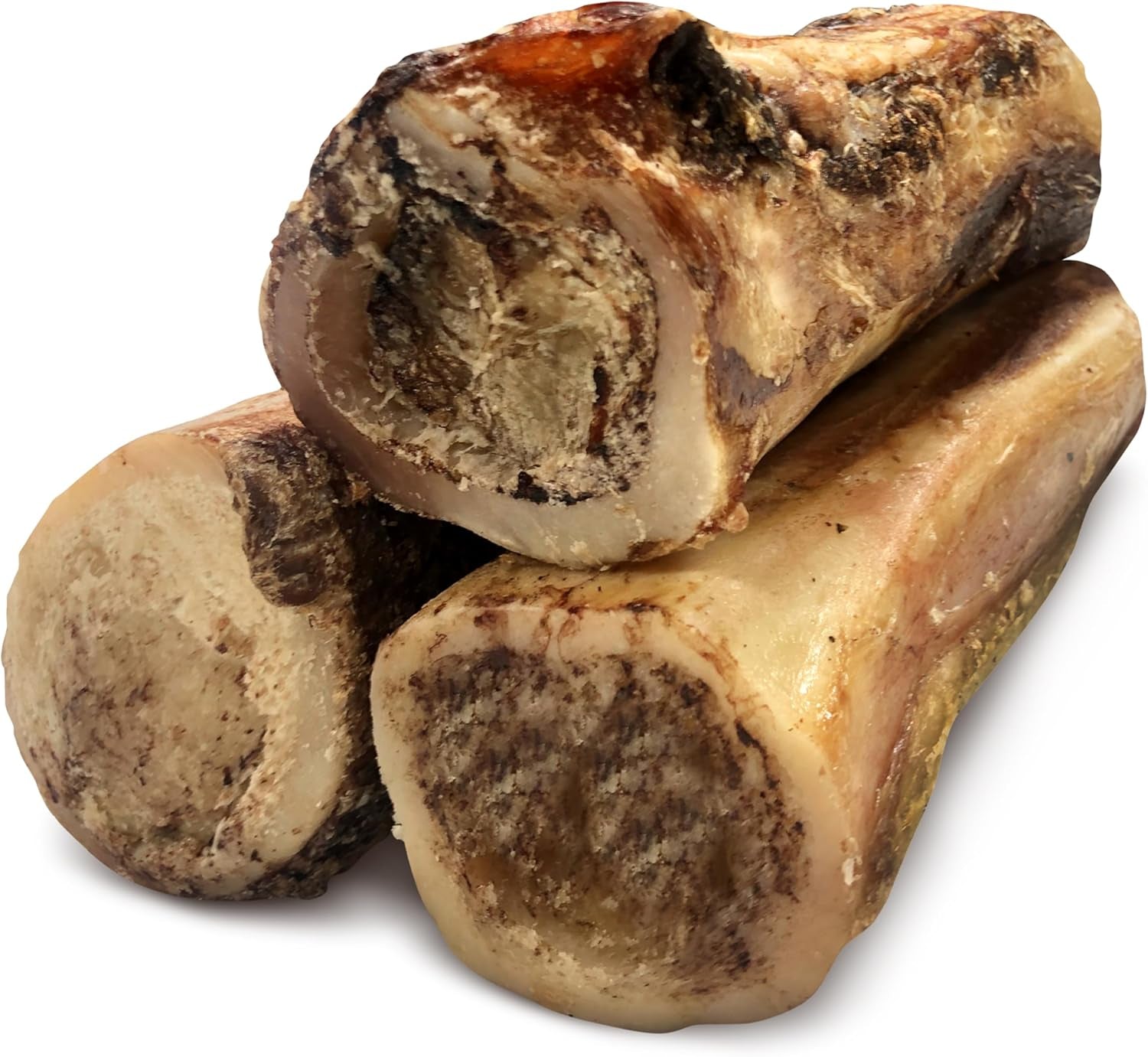 USA Marrow Bones for Dogs – All-Natural 5-6" Beef Bone Marrow Dog Treats – Long Lasting Bones for Aggressive Chewers – High-Protein Chews for Small, Medium, Large & Extra Large Breeds